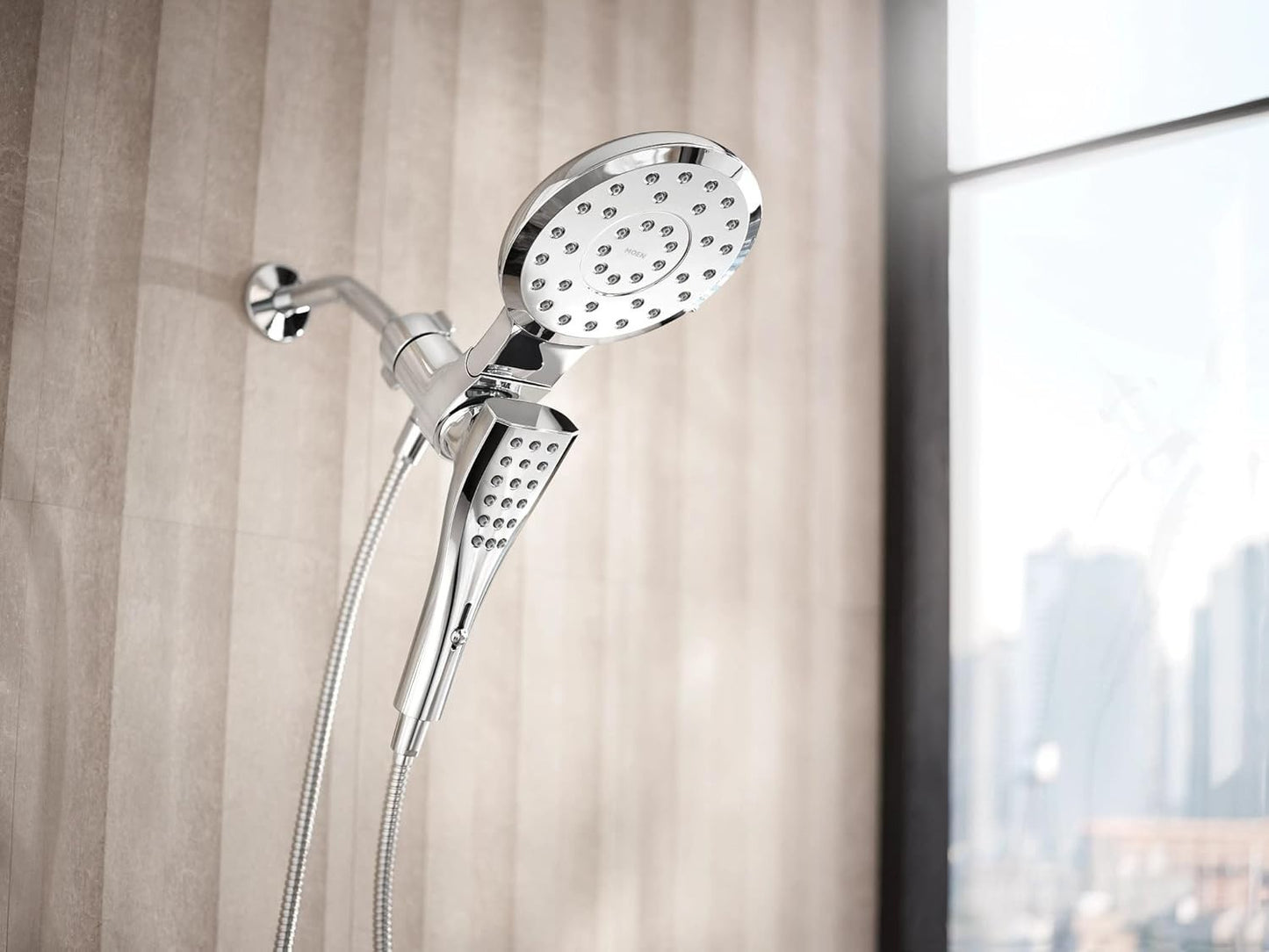 Moen 220C3 Verso Chrome Combination Shower Rainshower Handheld Magnetix New