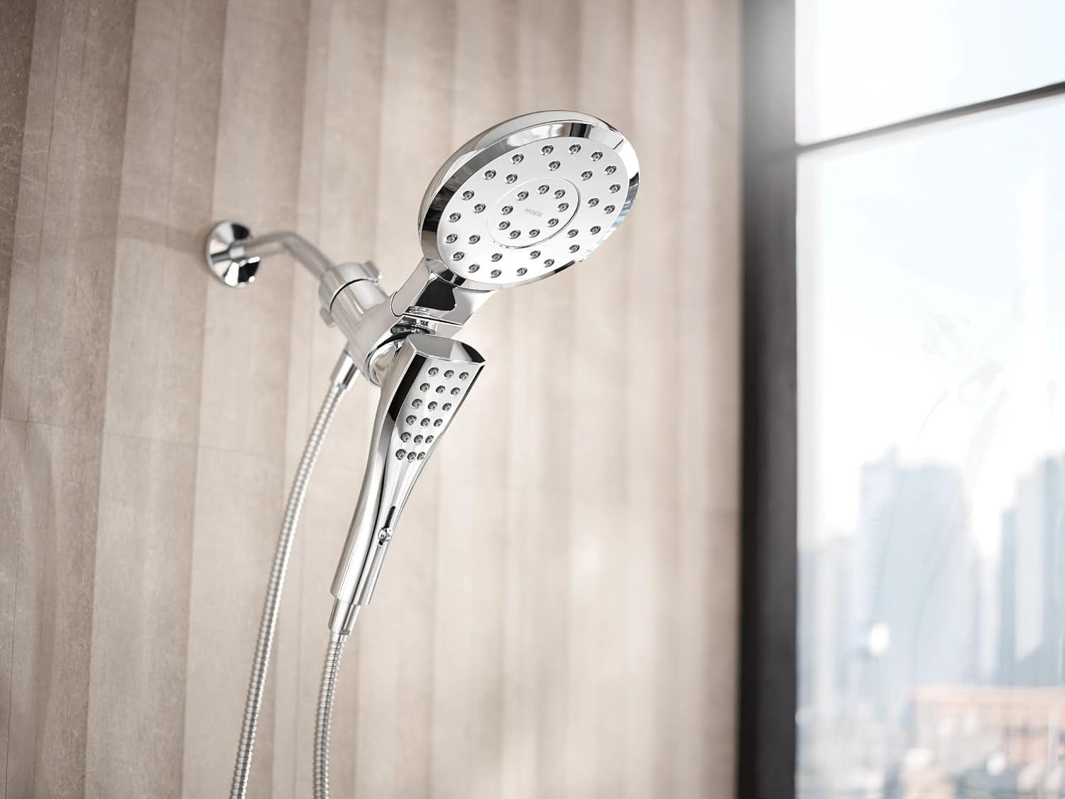 Moen 220C3 Verso Chrome Combination Shower Rainshower Handheld Magnetix New