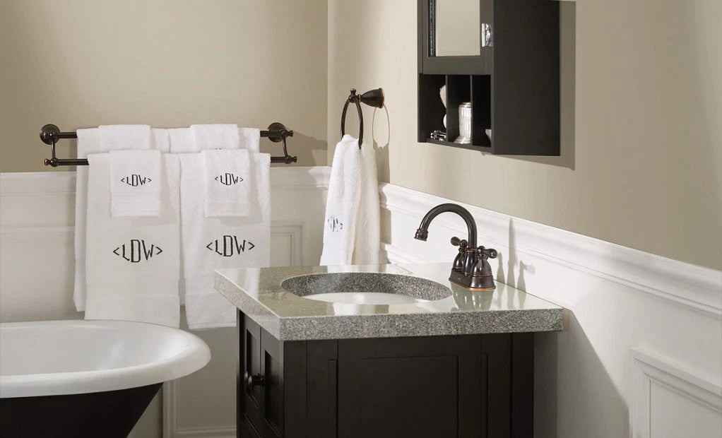 Moen WS84003BRB Mediterranean Bronze Bathroom Faucet High Arc Two Handle New