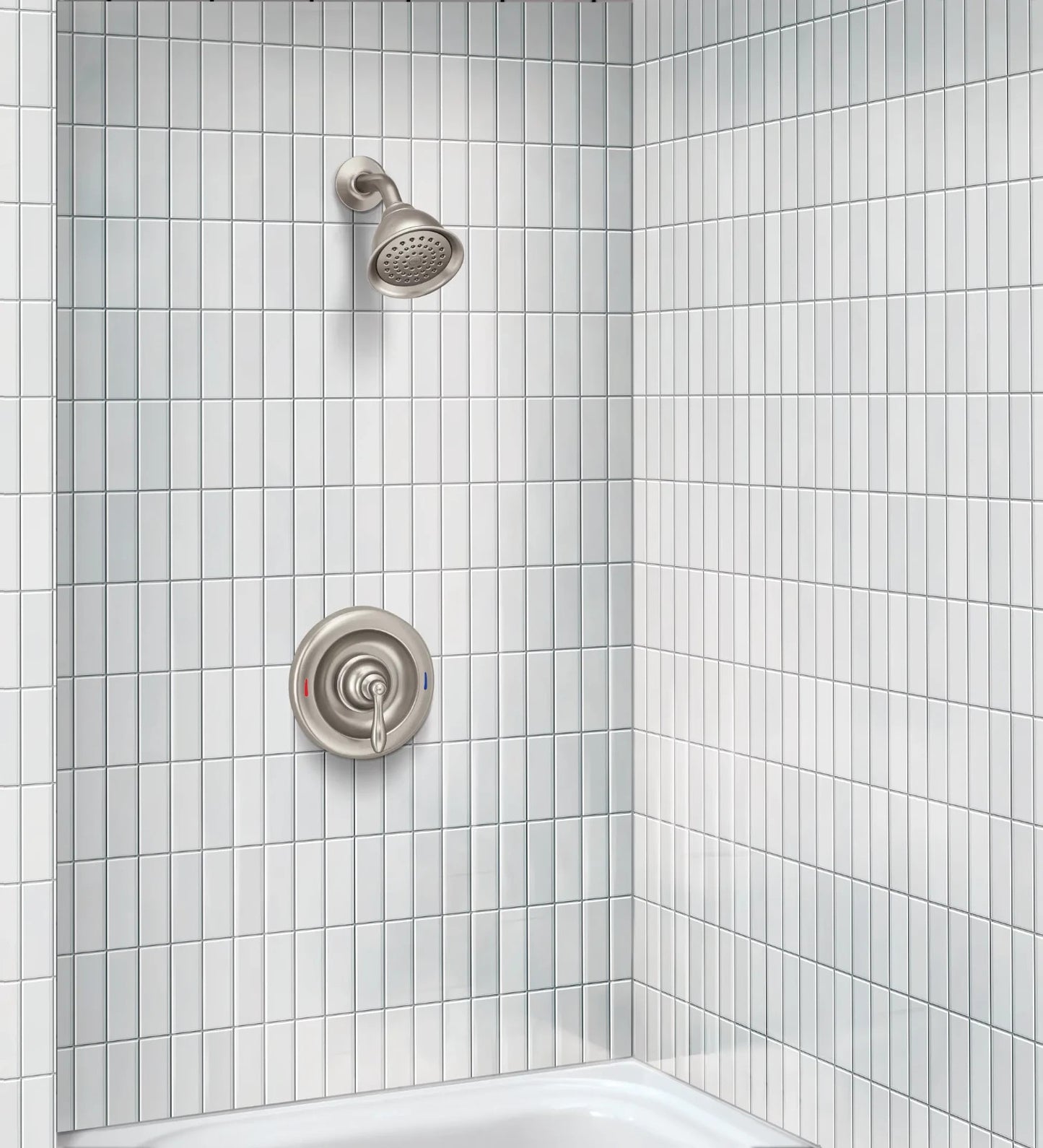 Moen 82495EPSRN Caldwell Shower Faucet Set Brushed Nickel Posi-Temp Trim New