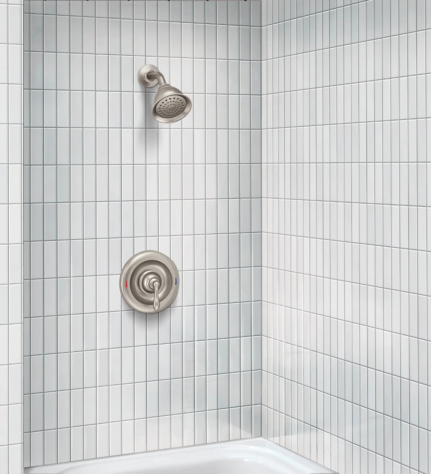 Moen 82495EPSRN Caldwell Shower Faucet Set Brushed Nickel Posi-Temp Trim New