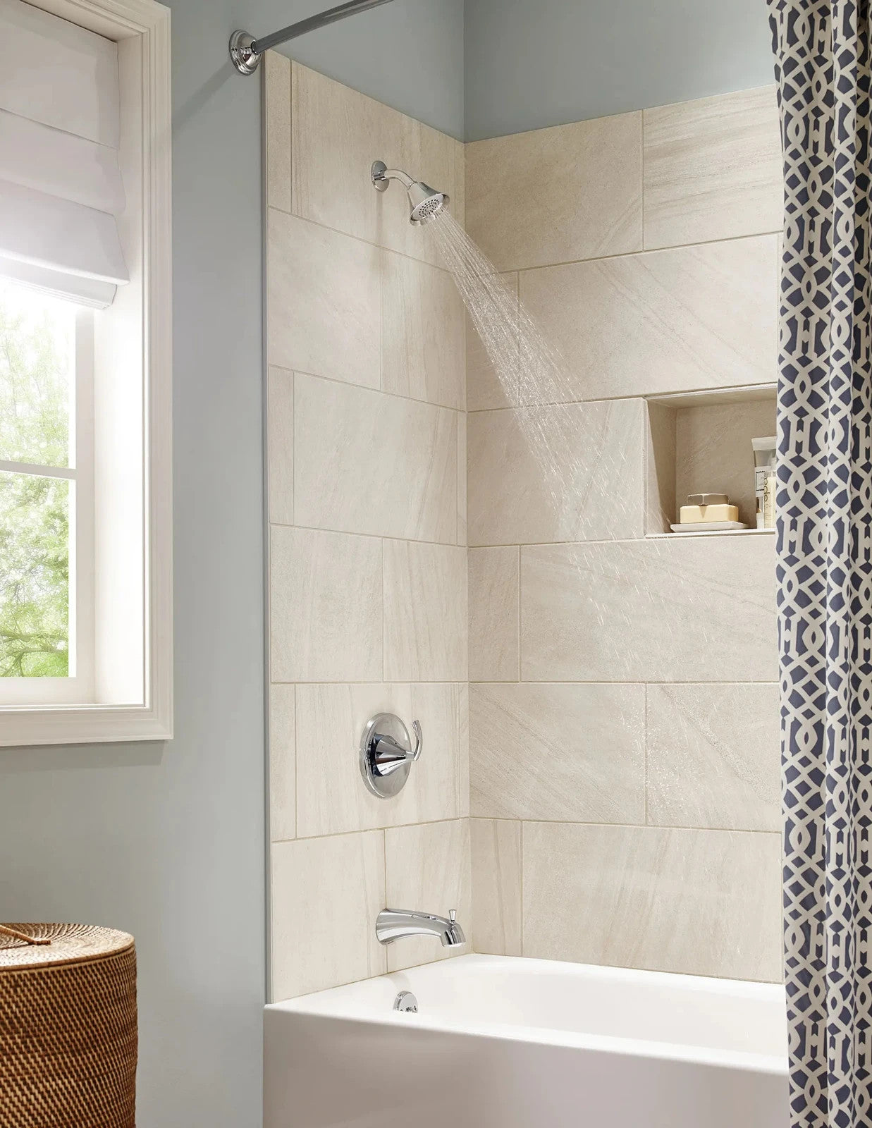 Moen T2743BN Glyde Tub Shower Faucet Trim Kit Brushed Nickel Posi-Temp New