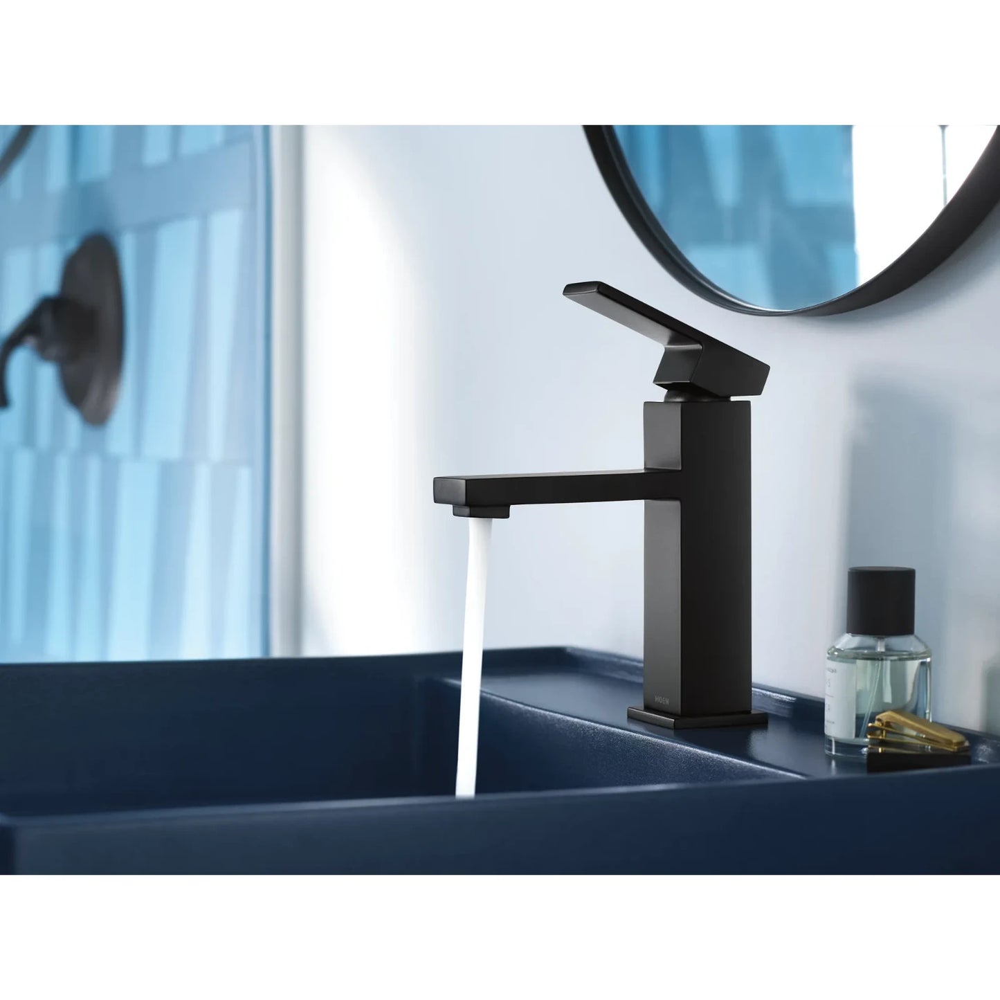 Moen 84771BL Revyl Matte Black Single-Handle Centerset Bathroom Faucet
