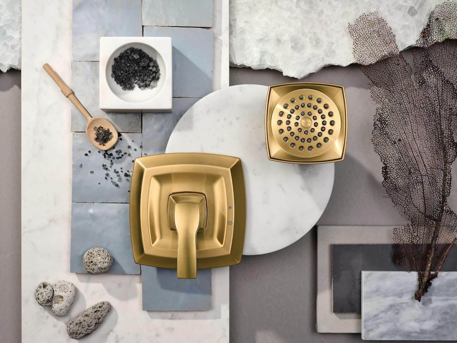 Moen Voss T2692EPBG Posi-Temp Shower Trim Shower Head and Shower Lever Handle
