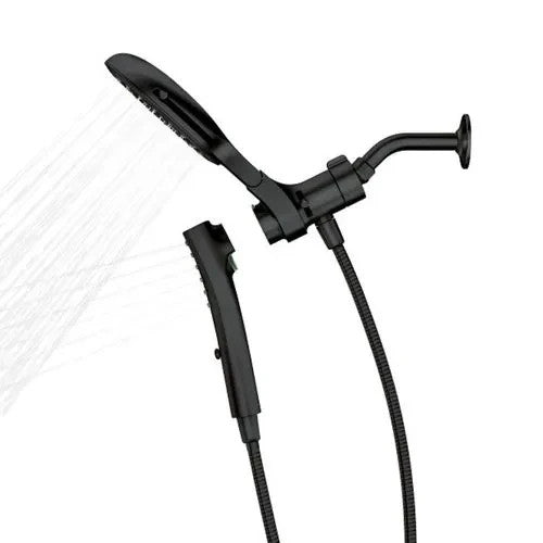 MOEN Verso 220C3EPBL 8-Spray Patterns with 1.75 GPM 7 in. Wall Mount Dual