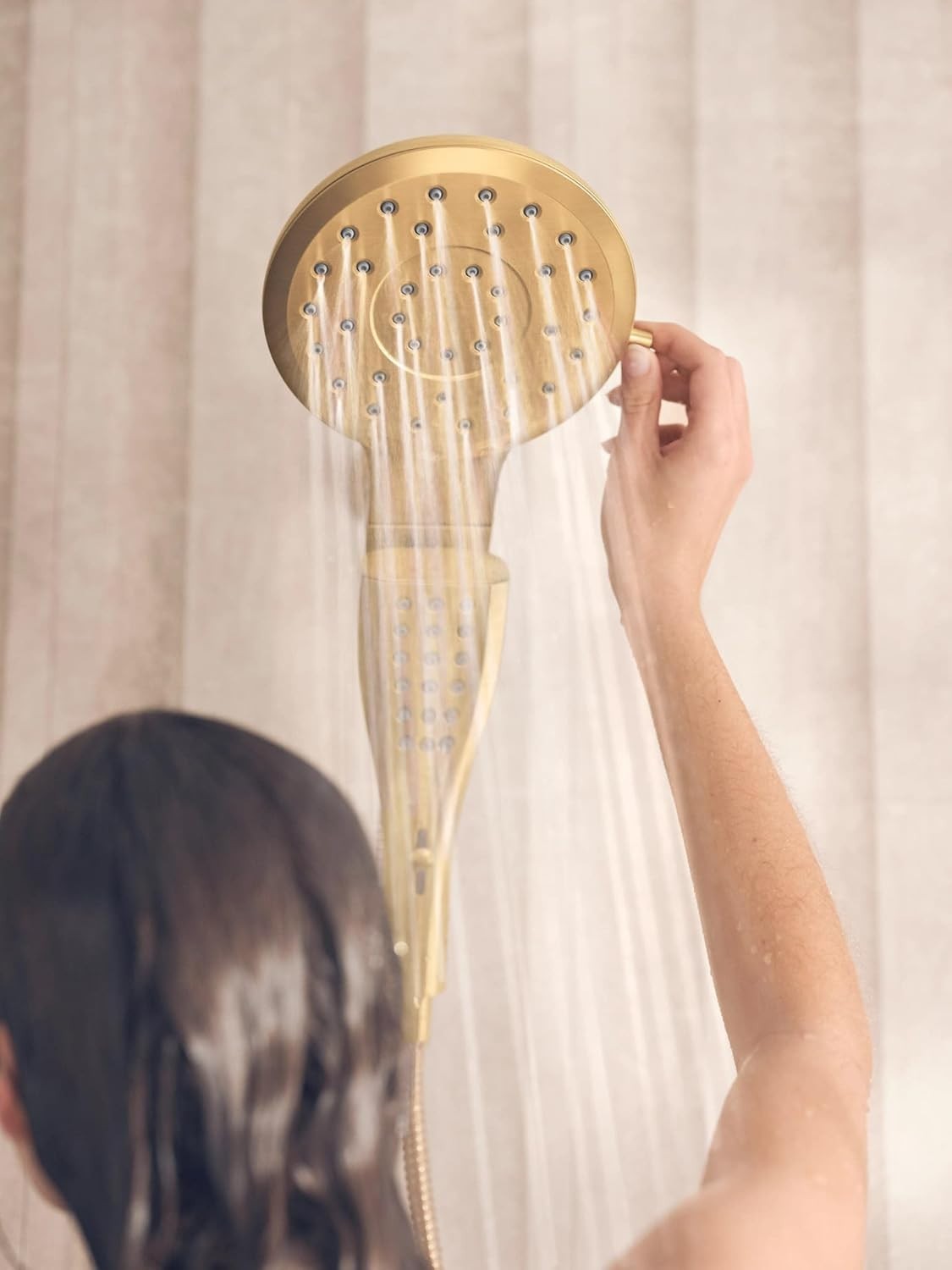 Moen 220C3BG Verso Combination Shower Head Brushed Gold Magnetix Handshower New