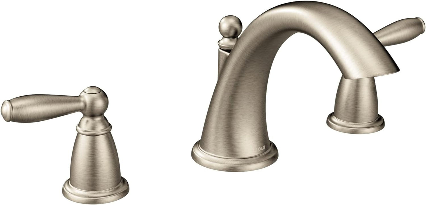 Moen T4943BN Brantford Brushed Nickel 2-Handle Low Arc Roman Tub Faucet New