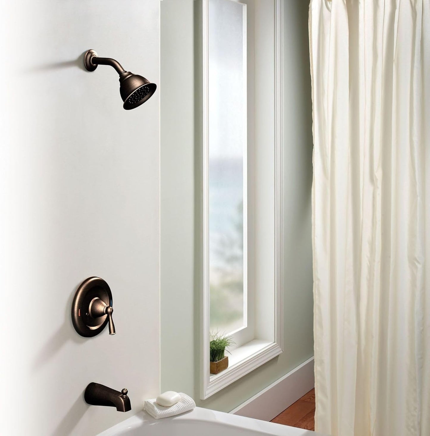 Moen 82910BRB Banbury Mediterranean Bronze Tub Shower Trim Posi-Temp New