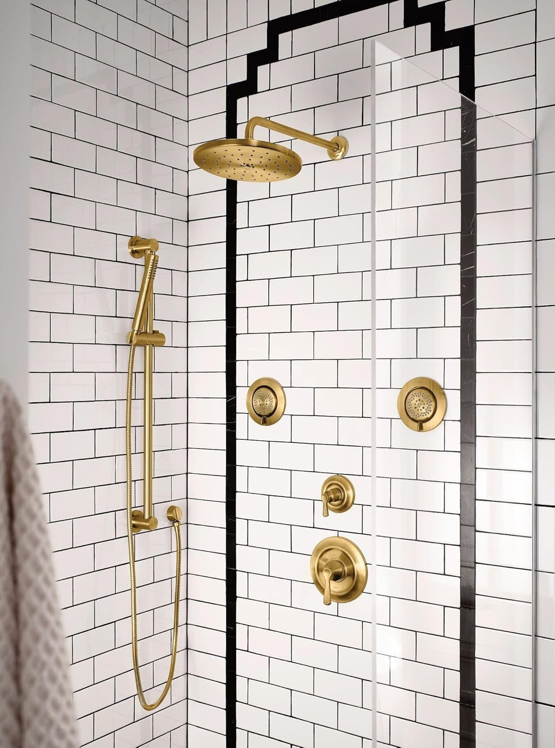 Moen S112BG Rainshower Head 10 Inch Round Spray Brushed Gold Immersion New