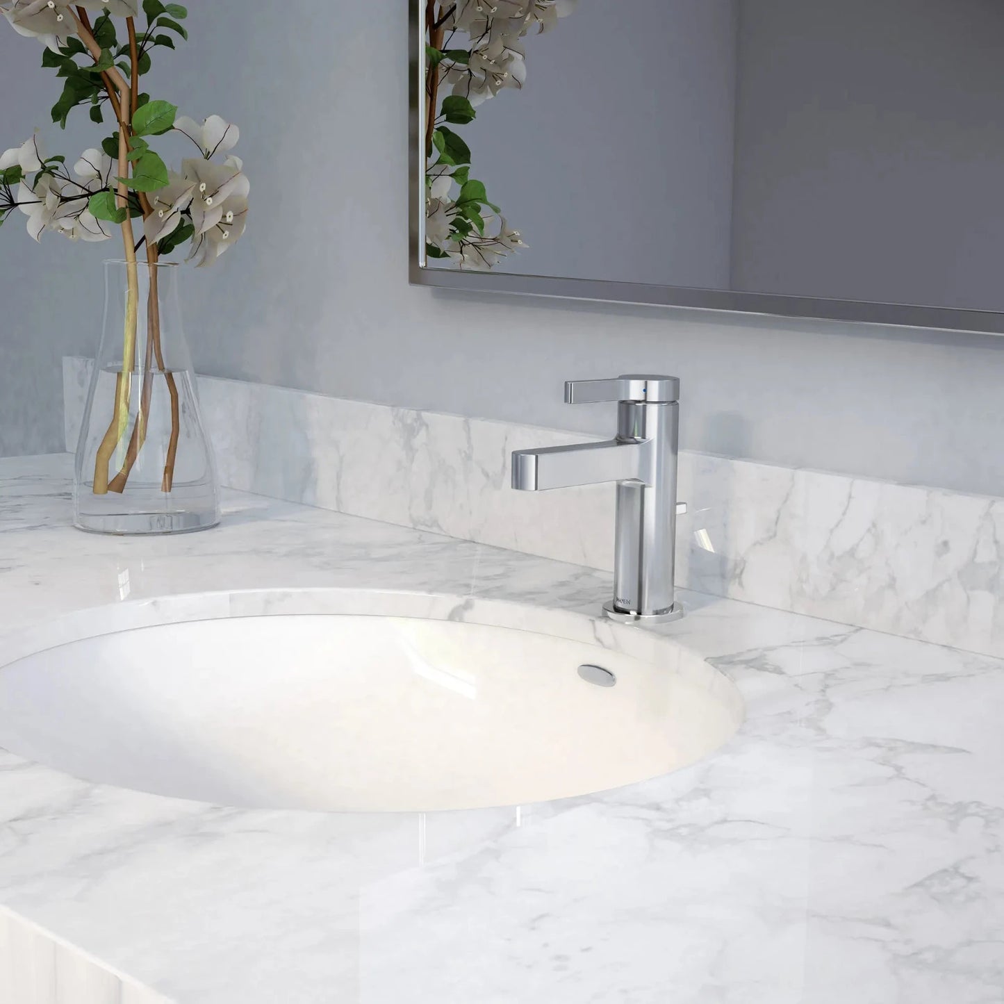 Moen 6710 Vichy Single Handle Bathroom Faucet Chrome Polished New