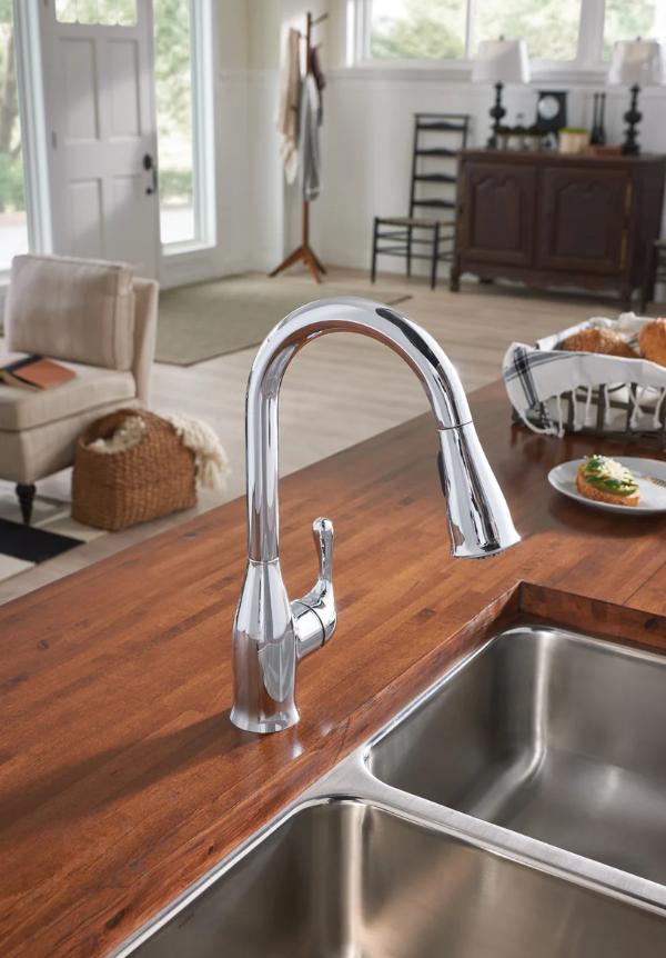 Moen 87966SRS Kaden Kitchen Faucet Spot Resist Stainless Pulldown High Arc New