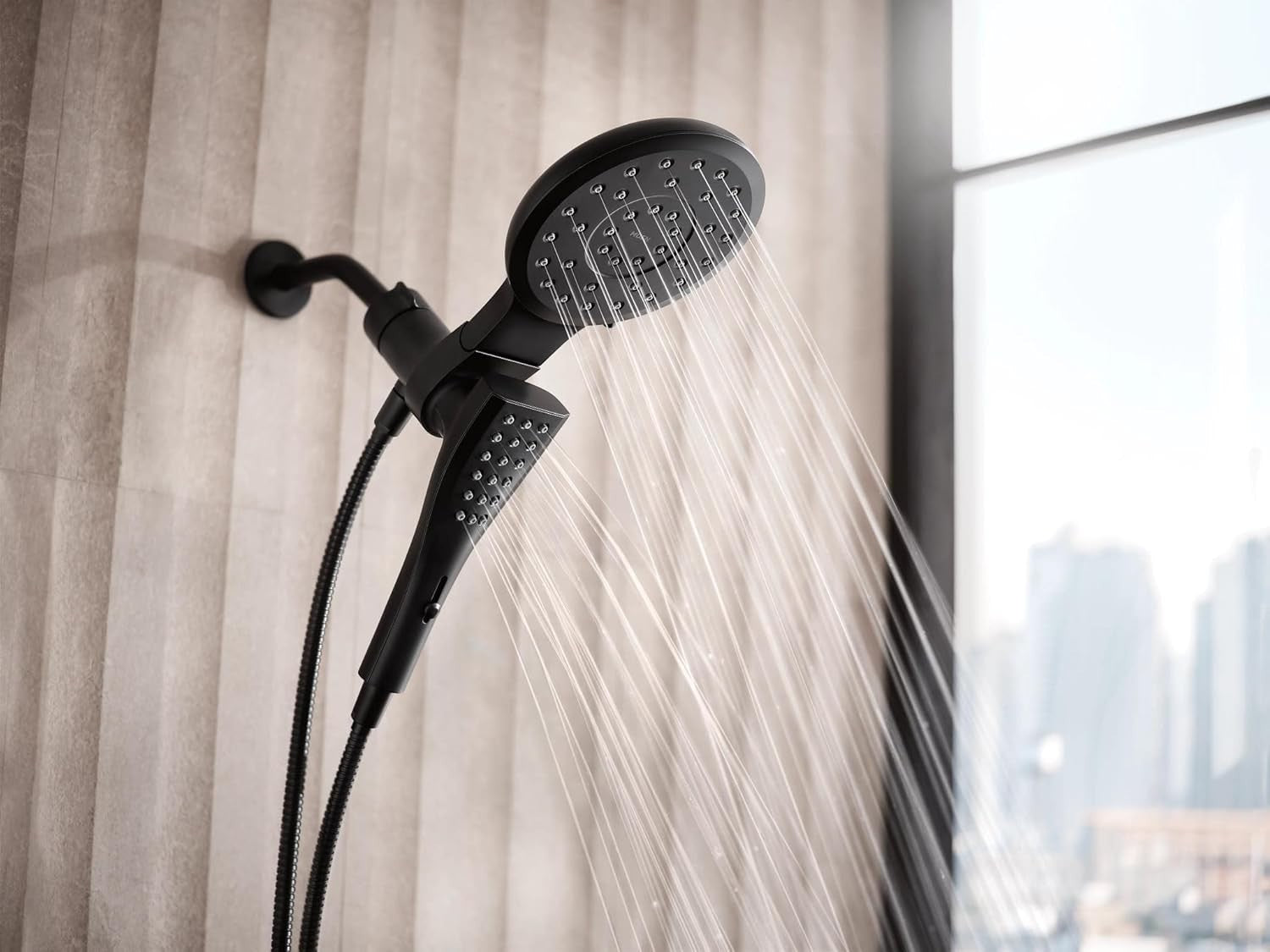 Moen 220C3BL Verso Combination Shower Head Matte Black Magnetix Handheld New