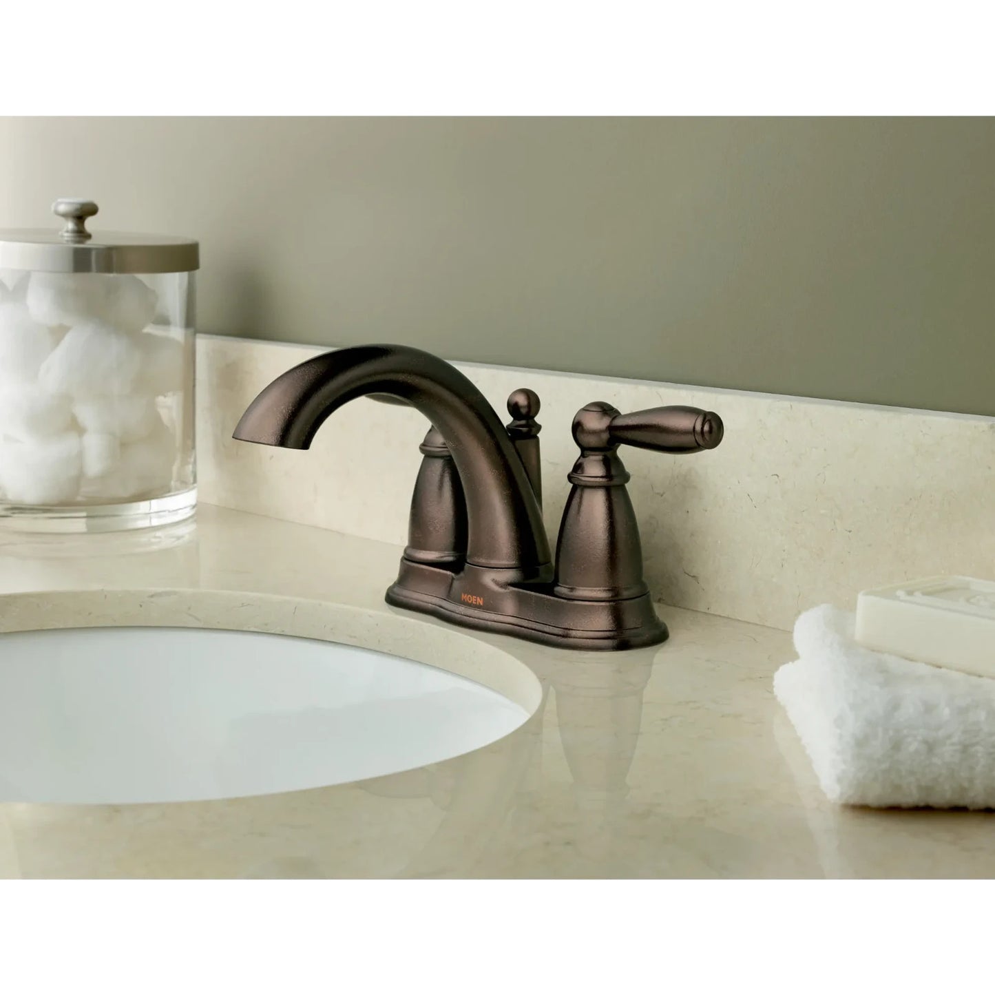 Moen 6610ORB Brantford Oil Rubbed Bronze Bathroom Faucet New