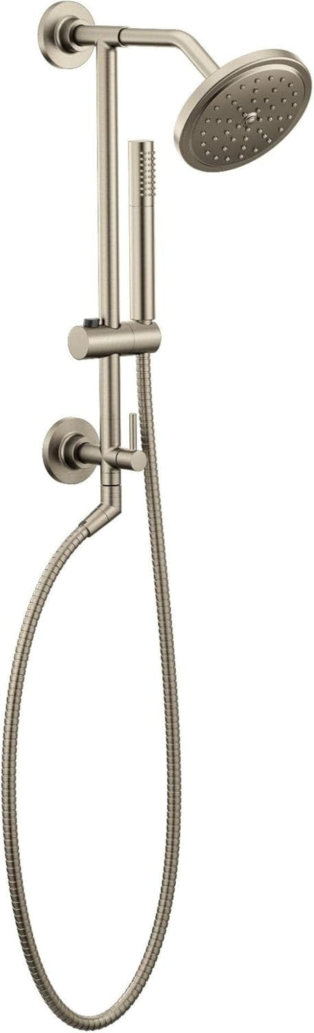 MOEN S176BN Fina 7in Rain Immersion Shower Head 7-Inch S176BN Brushed Nickel