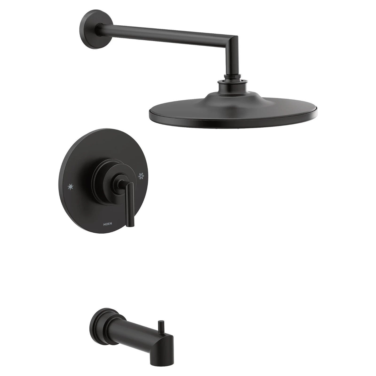 MOEN UTS32003BL Arris M-CORE 1-Handle Tub and Shower Trim Kit in Matte Black