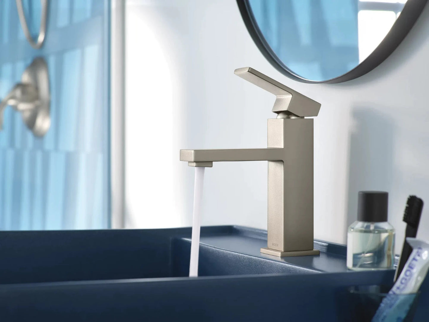 Moen 84771SRN Revyl Single Handle Bathroom Faucet Spot Resist Brushed Nickel New
