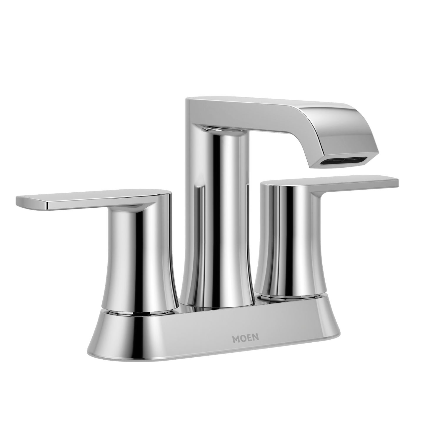 Moen 84764 Genta Chrome Two-Handle High Arc Widespread Bathroom Faucet