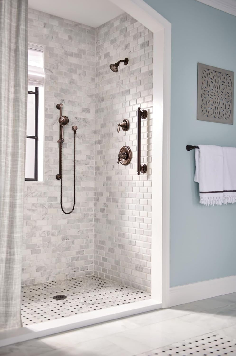 Moen 3667EPORB Handheld Shower Head Slide Bar Oil Rubbed Bronze 4-Spray New