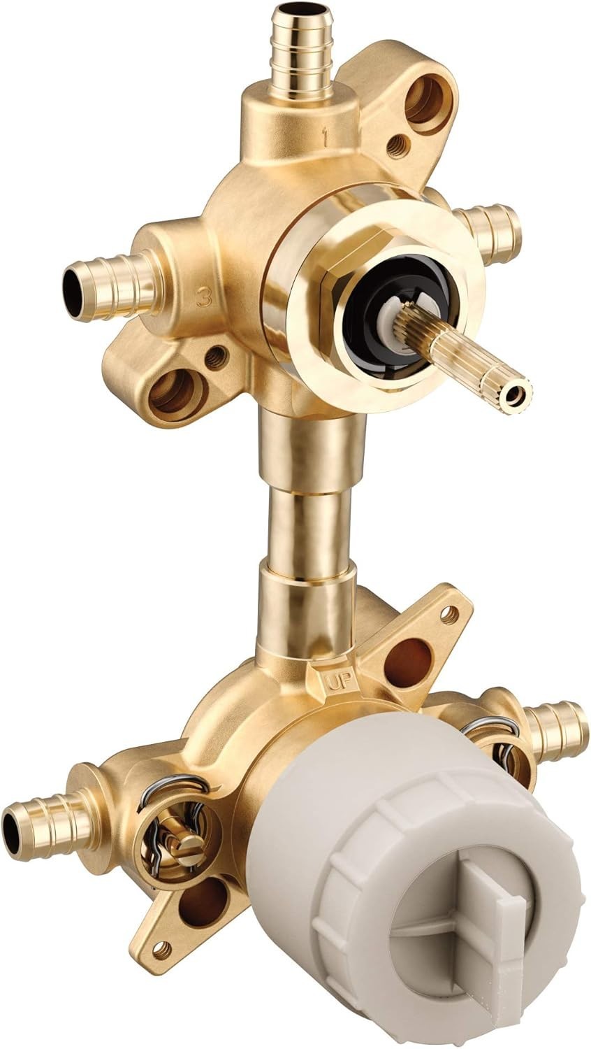 Moen U362XS M-CORE Transfer Shower Valve 3 Outlet Crimp PEX Connection New