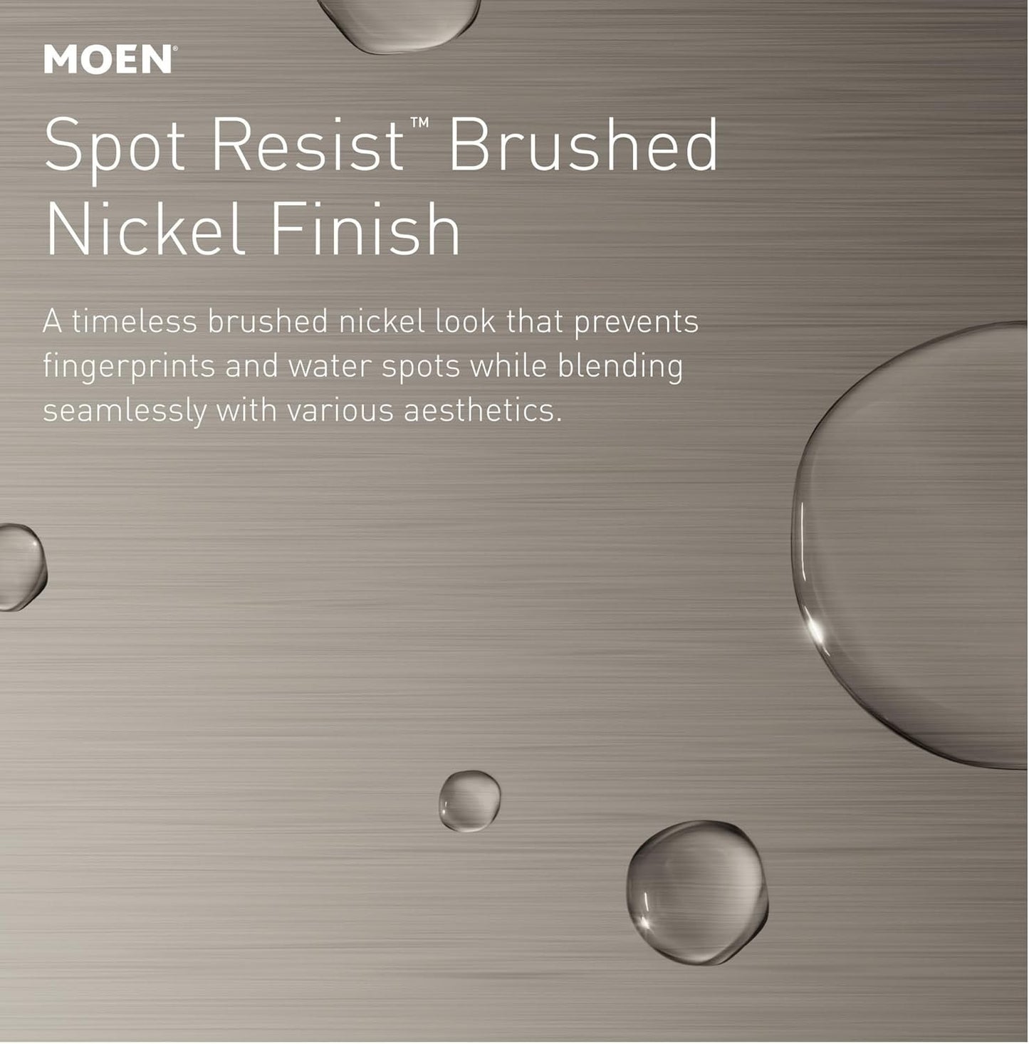 Moen WS84924SRN Banbury Brushed Nickel Sink  Faucet 8-16 in. with Valve