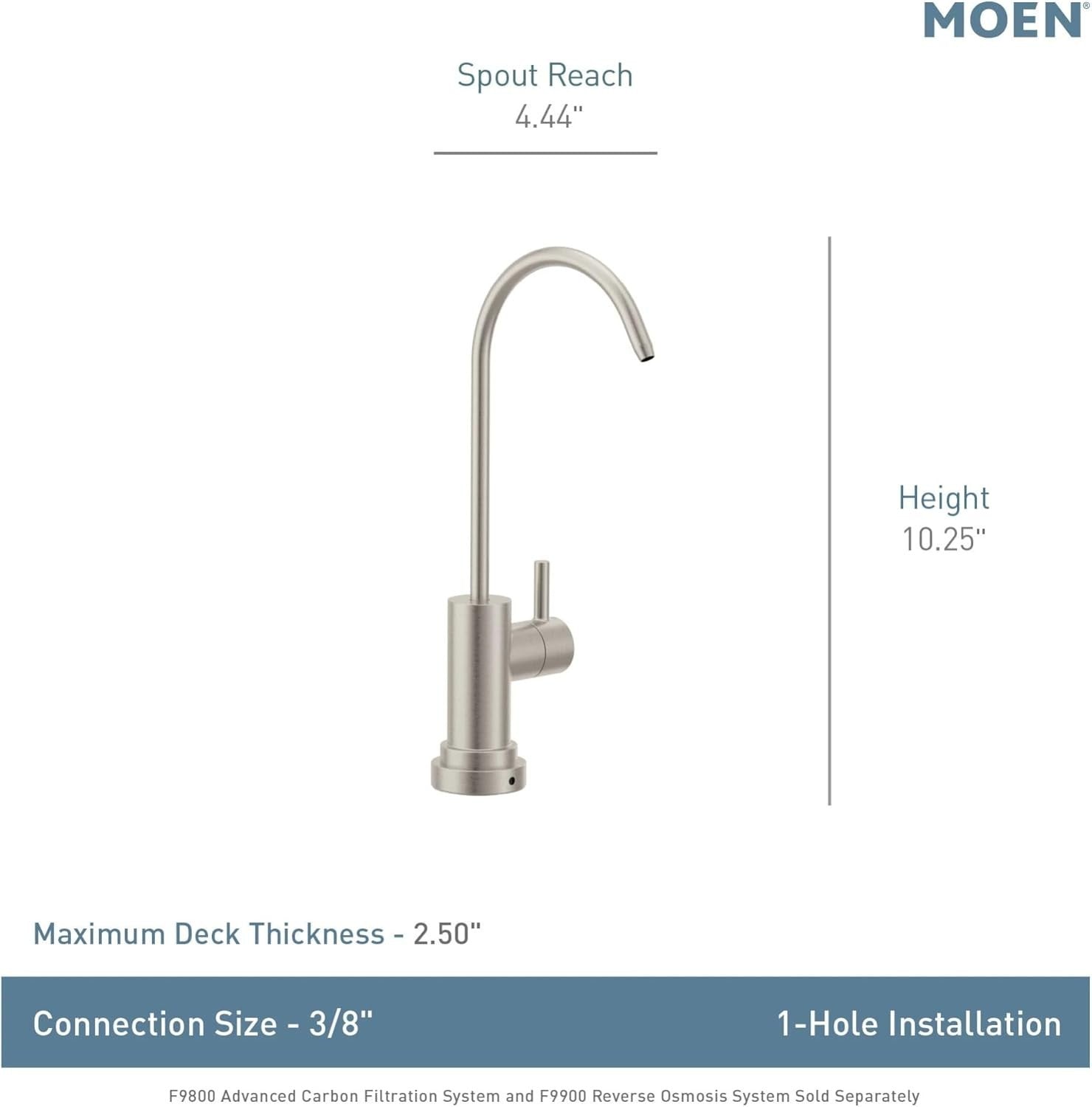 Moen Matte Black Sip One-Handle High Arc Beverage Faucet F7660BL