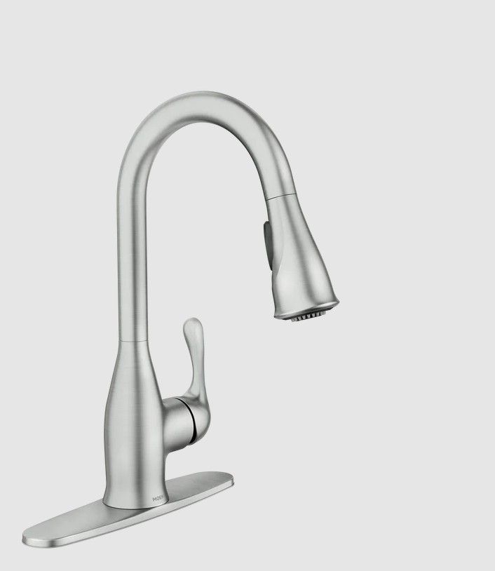 Moen 87966SRS Kaden Kitchen Faucet Spot Resist Stainless Pulldown High Arc New