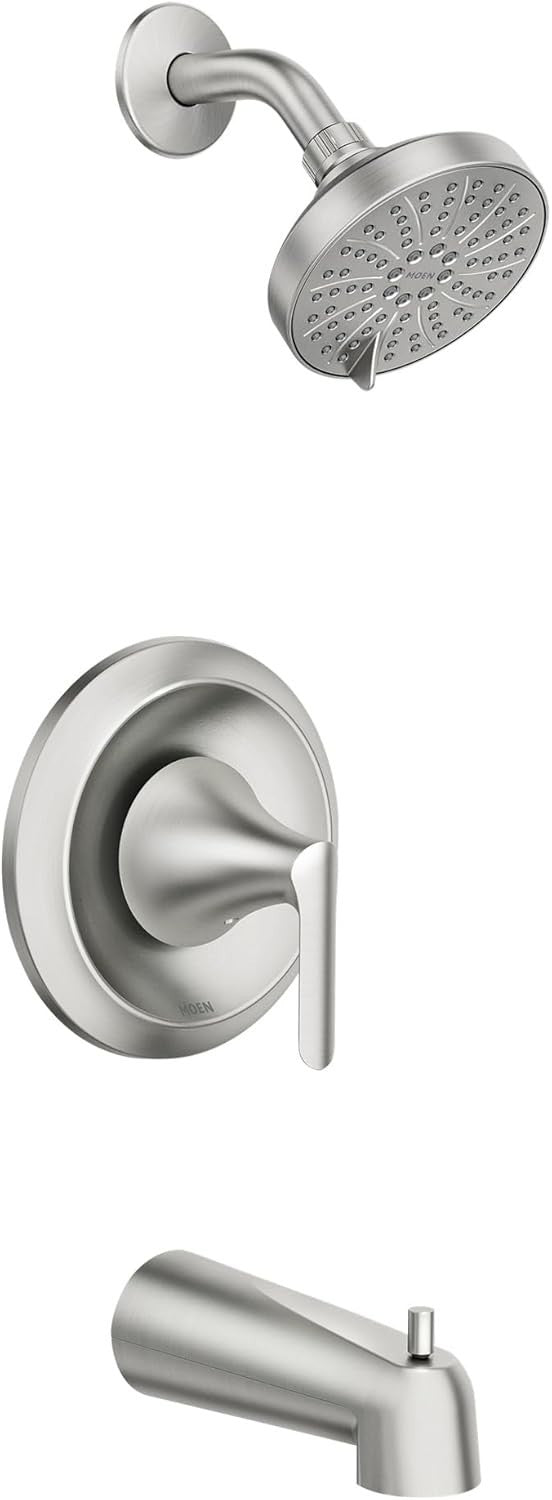 Moen 82518SRN Findlay Brushed Nickel Tub Shower Faucet Set Posi-Temp New
