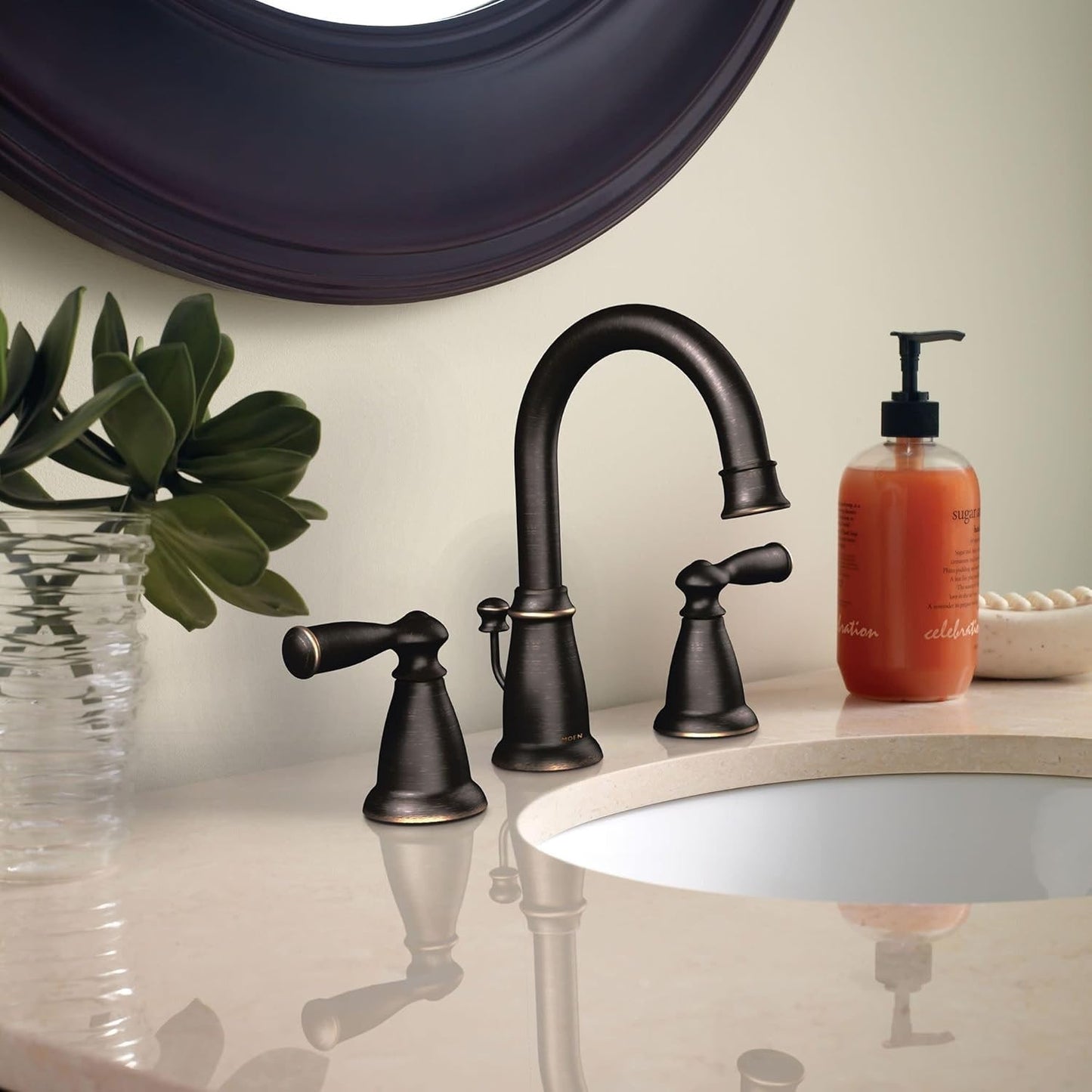 Moen 86924BRB Banbury Mediterranean Bronze Roman Tub Faucet Two Handle New