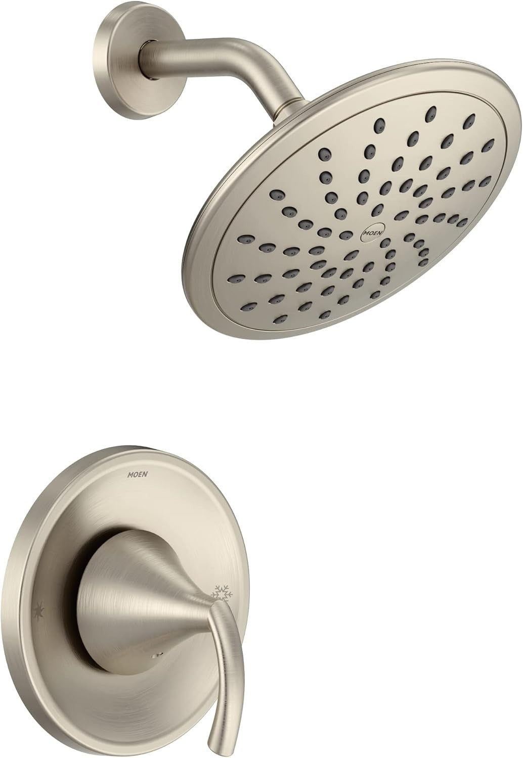 Moen T2842EPBN Glyde Posi-Temp Shower Trim Brushed Nickel 8in Rainshower New