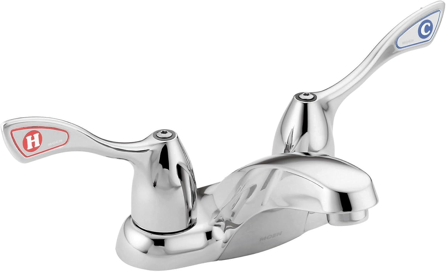 Moen 8800 Commercial M-Bition Chrome 2 Handle 4" Lav Faucet Centerset 1/2" IPS