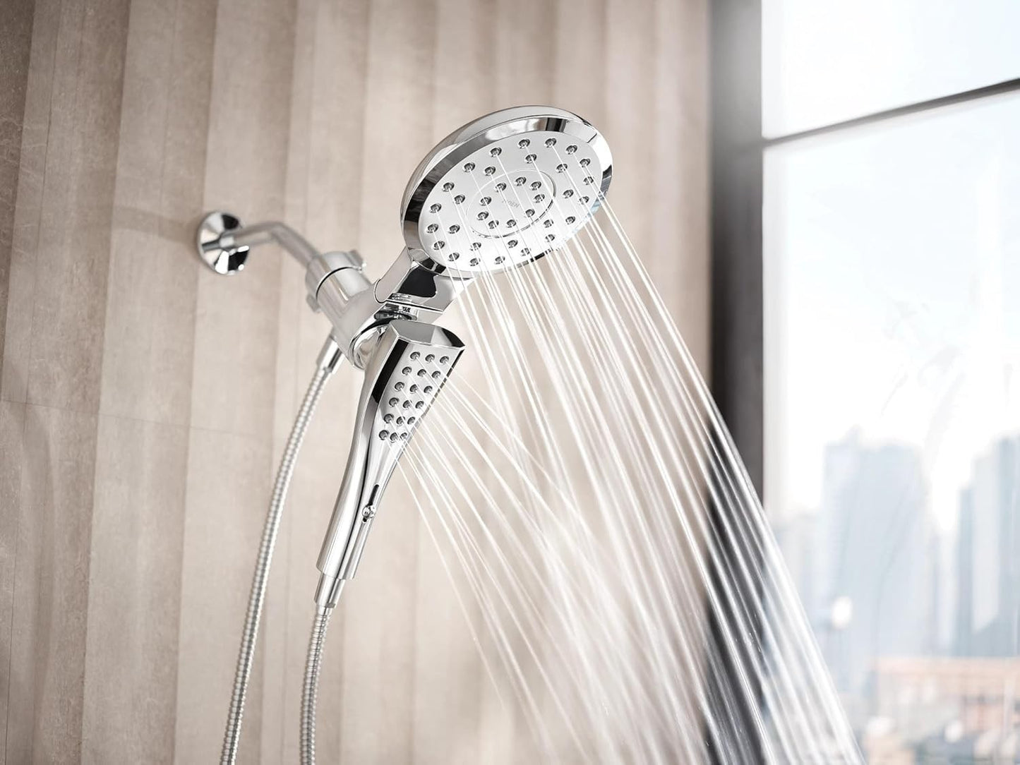 Moen 220C3 Verso Chrome Combination Shower Rainshower Handheld Magnetix New