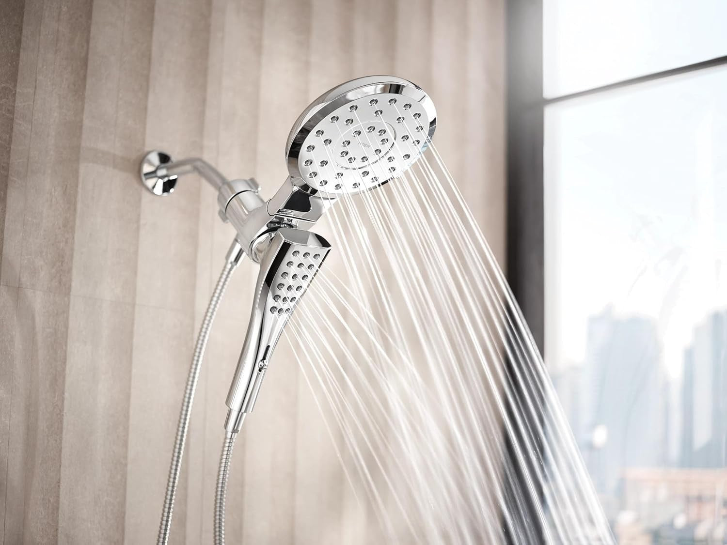 Moen 220C3 Verso Chrome Combination Shower Rainshower Handheld Magnetix New