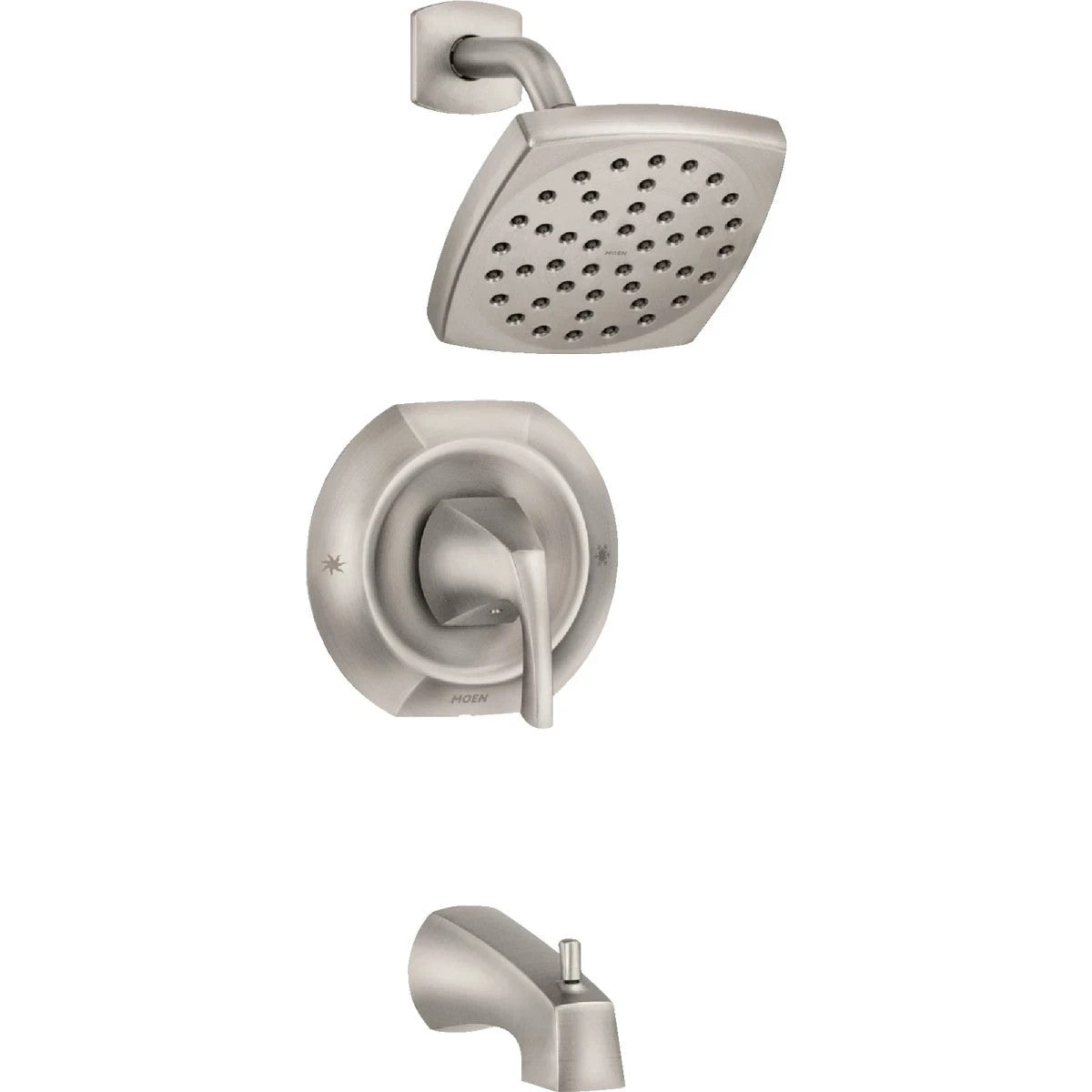 Moen 82504SRN Lindor Spot Resist Brushed Nickel Tub Shower Faucet Posi-Temp New