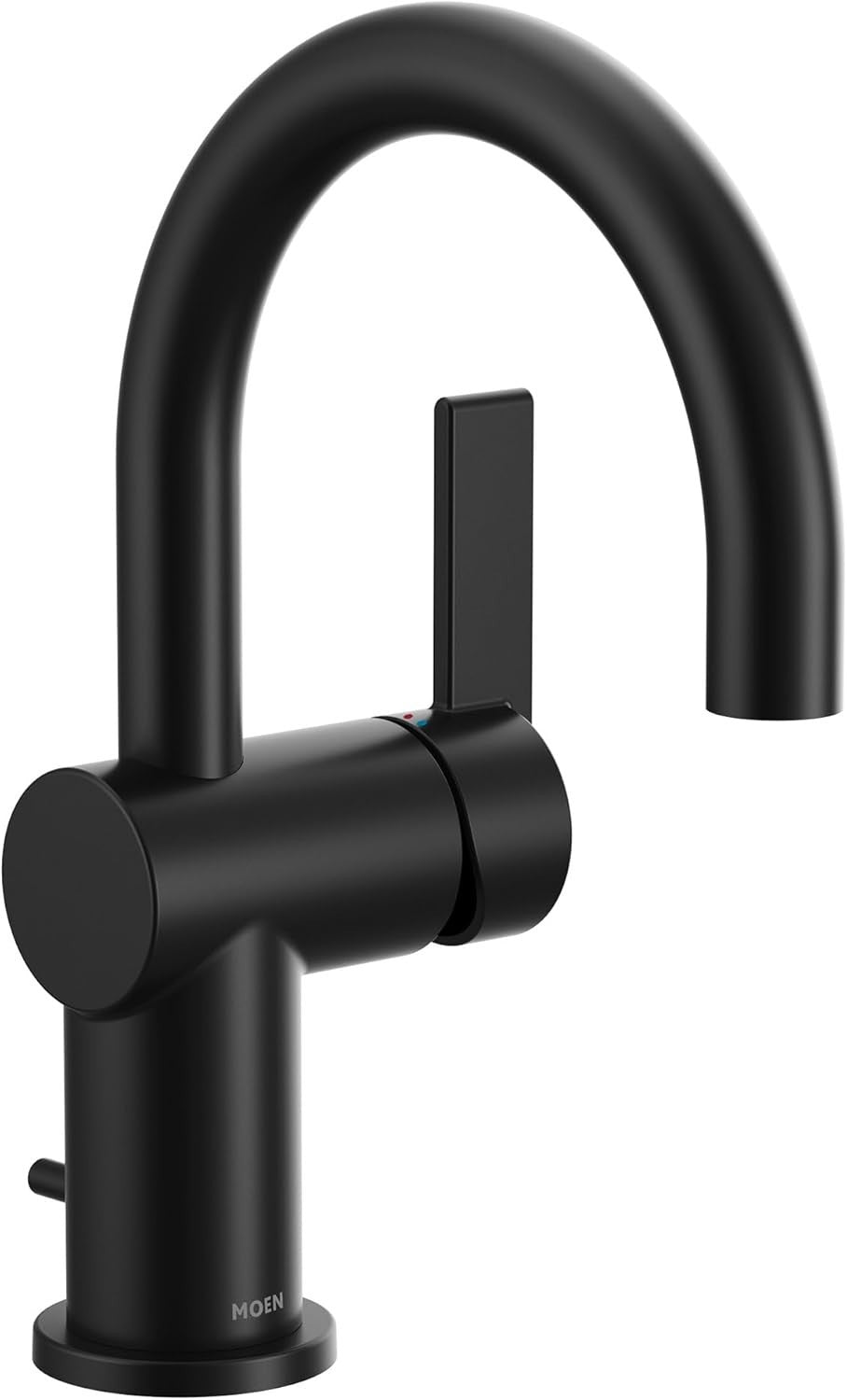 Moen 6221BL Cia Single Handle High Arc Bathroom Faucet Matte Black New