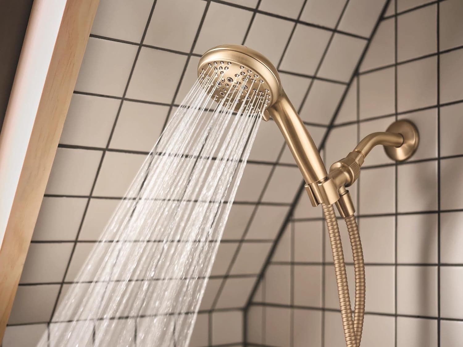Moen 82775BZG Beric Bronzed Gold Tub Shower Faucet 5-Spray Posi-Temp Trim New
