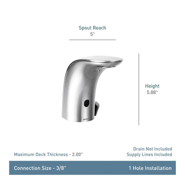 Moen 8554AC M-POWER Chrome Sensor Lavatory Faucet New