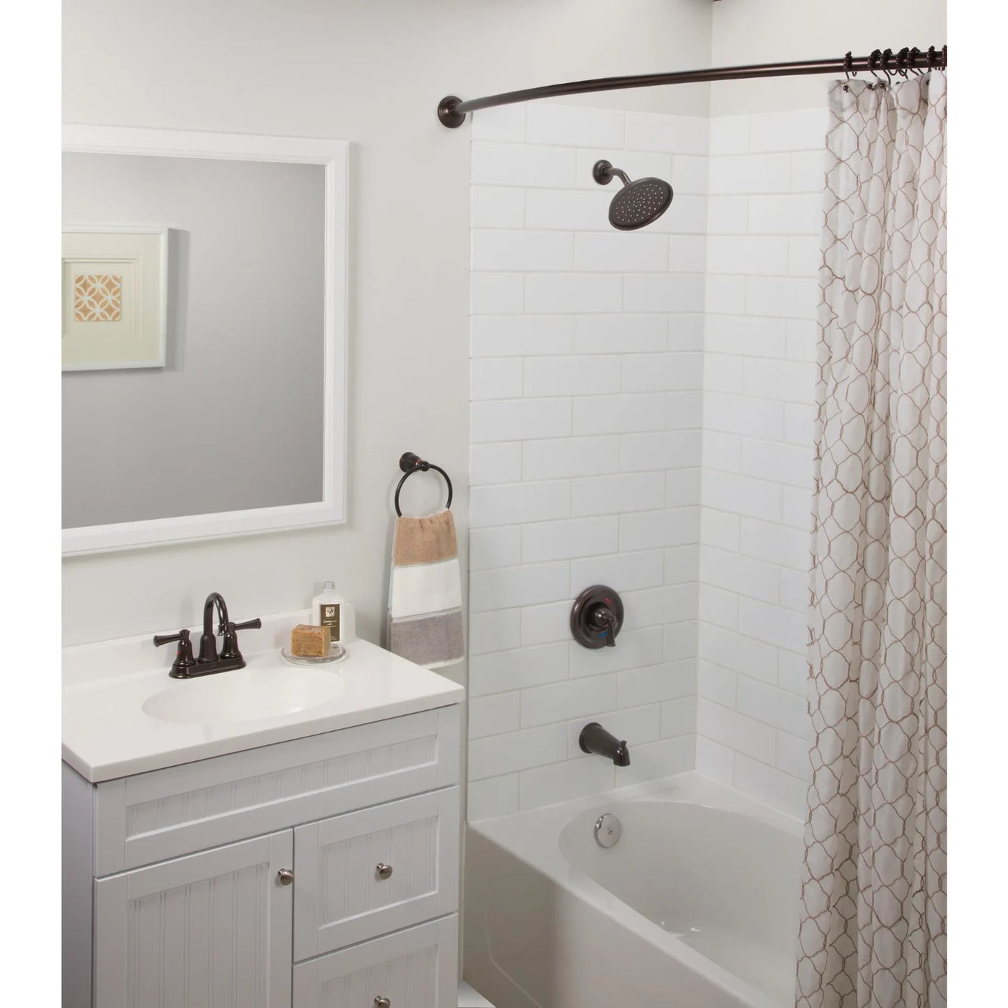 Moen CFG  47401GROWB Rainshower Head Old World Bronze 6.5 Inch 1-Function