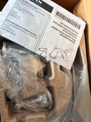 Moen T4943 Brantford 2-Handle Deck-Mount Roman Tub Faucet Trim Kit Chrome