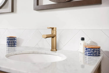 Moen 84794BZG Meena Single Handle Bathroom Faucet Bronzed Gold New