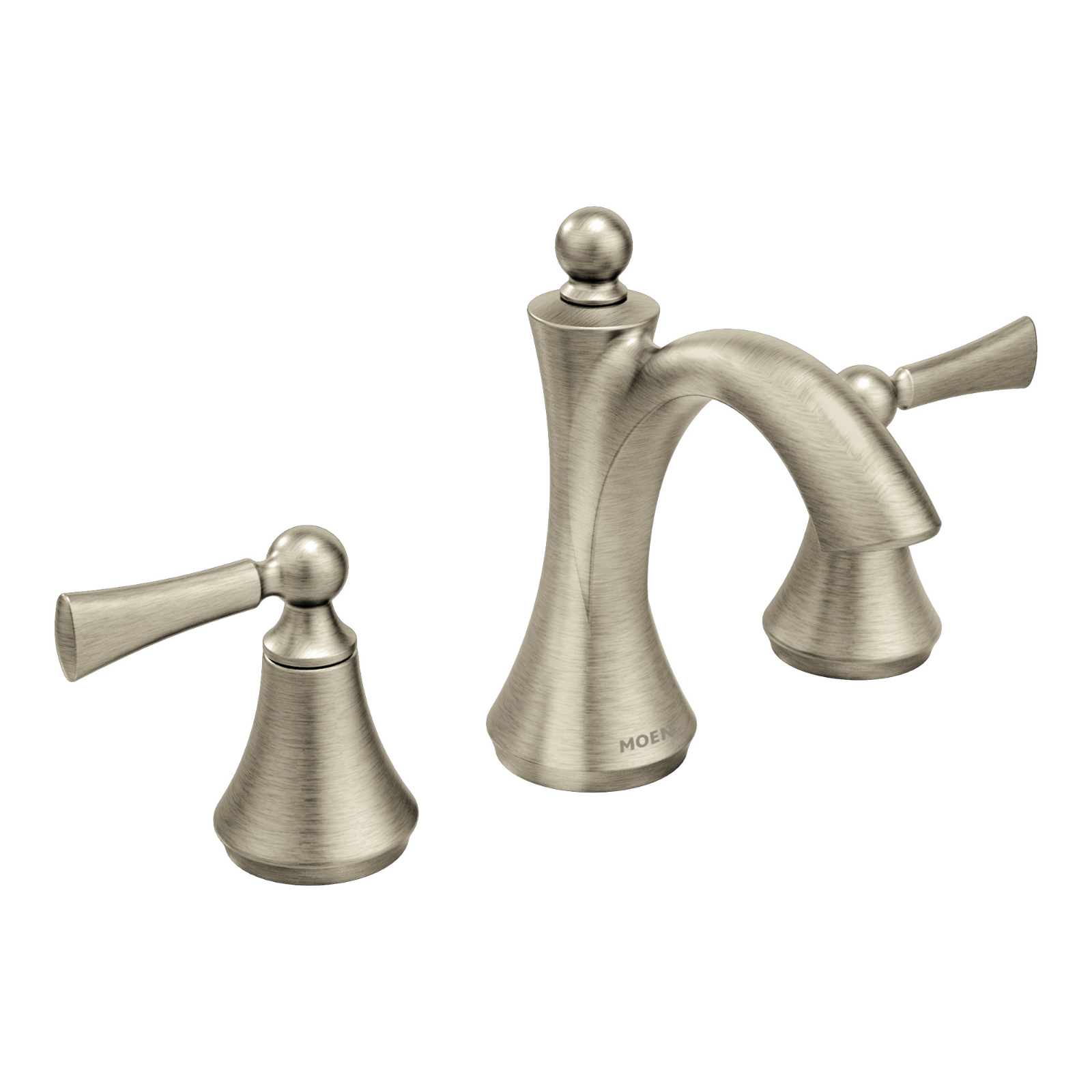 Moen TV4520BN Wynford Brushed Nickel Two-Handle High Arc Bathroom Faucet