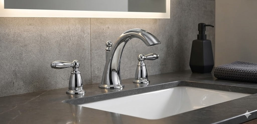 Moen T4943 Brantford Chrome 2-Handle Low Arc Roman Tub Faucet Trim New
