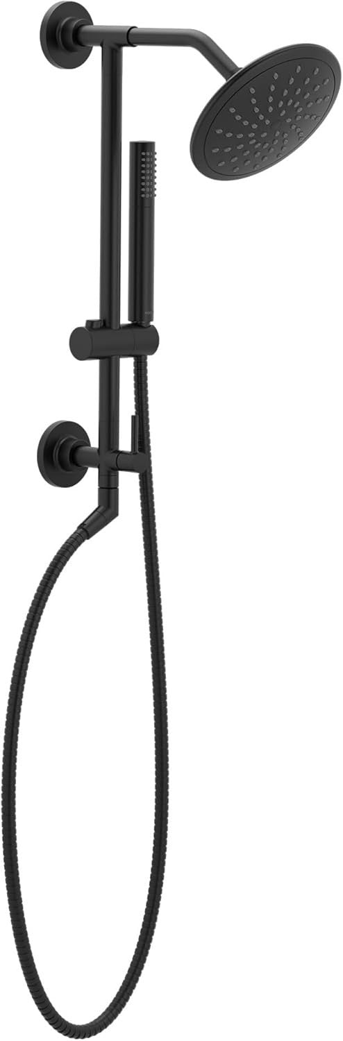 Moen TS3661NHBL Annex Matte Black Shower Rail System No Showerhead New