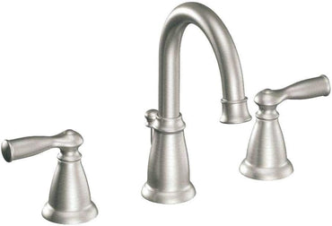 Moen WS84924SRN Banbury Brushed Nickel Sink  Faucet 8-16 in. with Valve