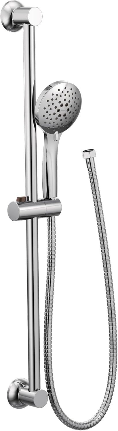Moen 3558EP Chrome Handheld Shower Head Eco Performance Slide Bar 5-Spray New