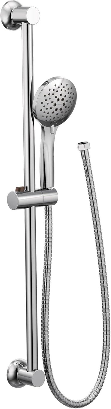 Moen 3558EP Chrome Handheld Shower Head Eco Performance Slide Bar 5-Spray New