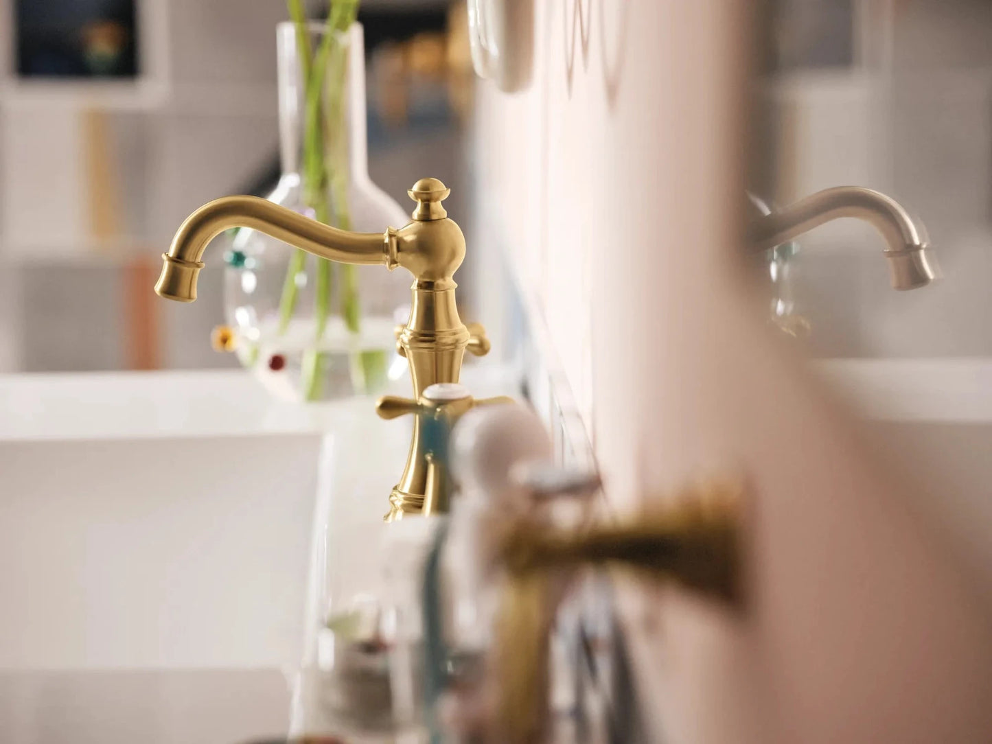 Moen TVS42114ORB Weymouth Two-Handle High Arc Bathroom Faucet Oil Rubbed Bronze