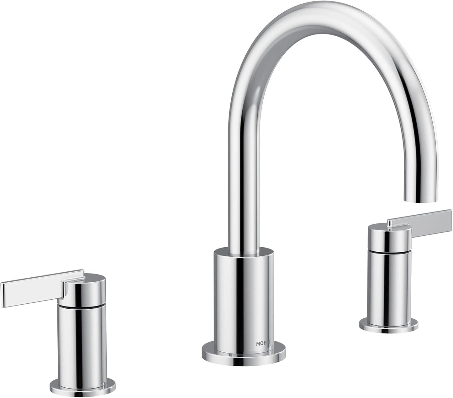 MOEN Cia T6223 Chrome Two-Handle Deck Mounted non diverter Roman Tub Faucet