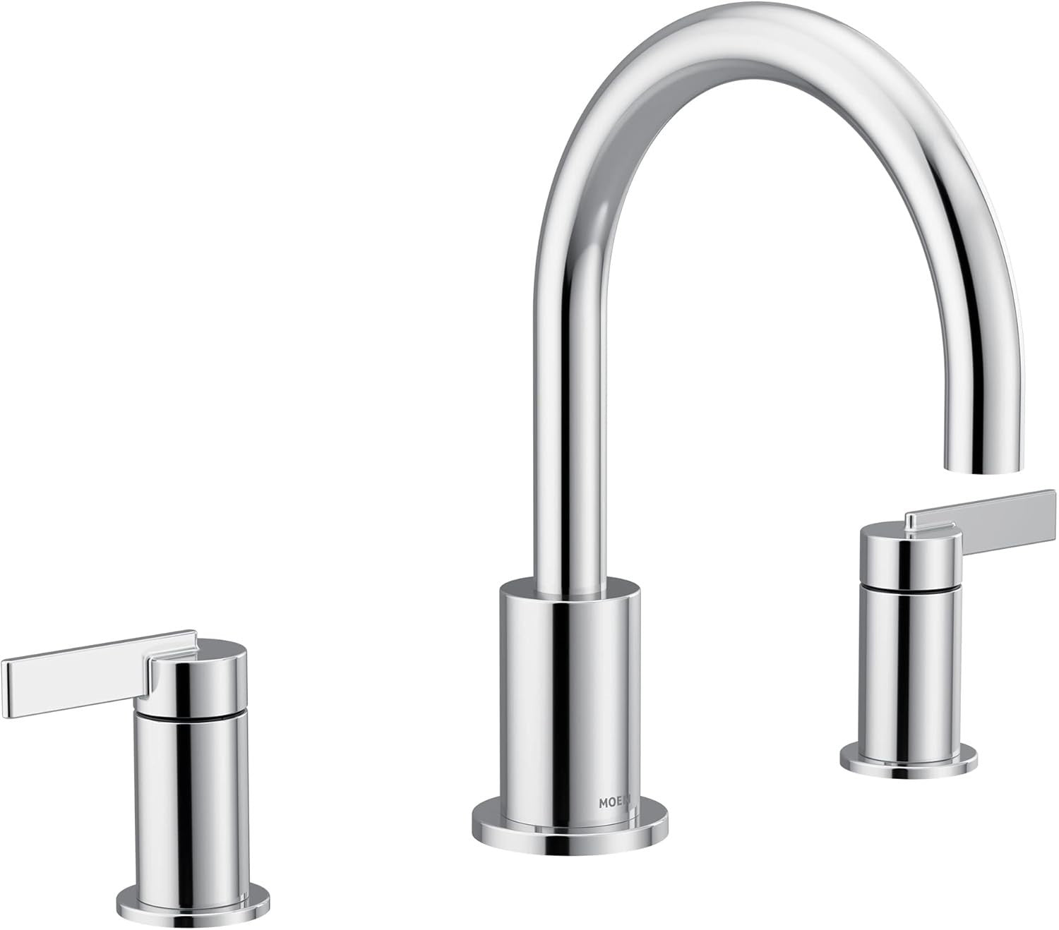 MOEN Cia T6223 Chrome Two-Handle Deck Mounted non diverter Roman Tub Faucet