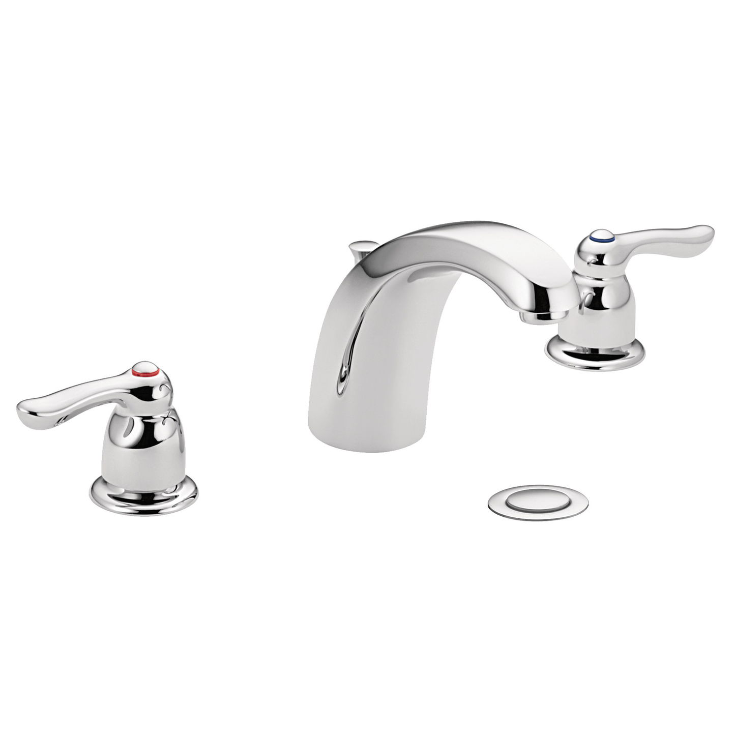 Moen Chateau 4945 Chrome Two Handle Low Arc Bathroom Faucet New