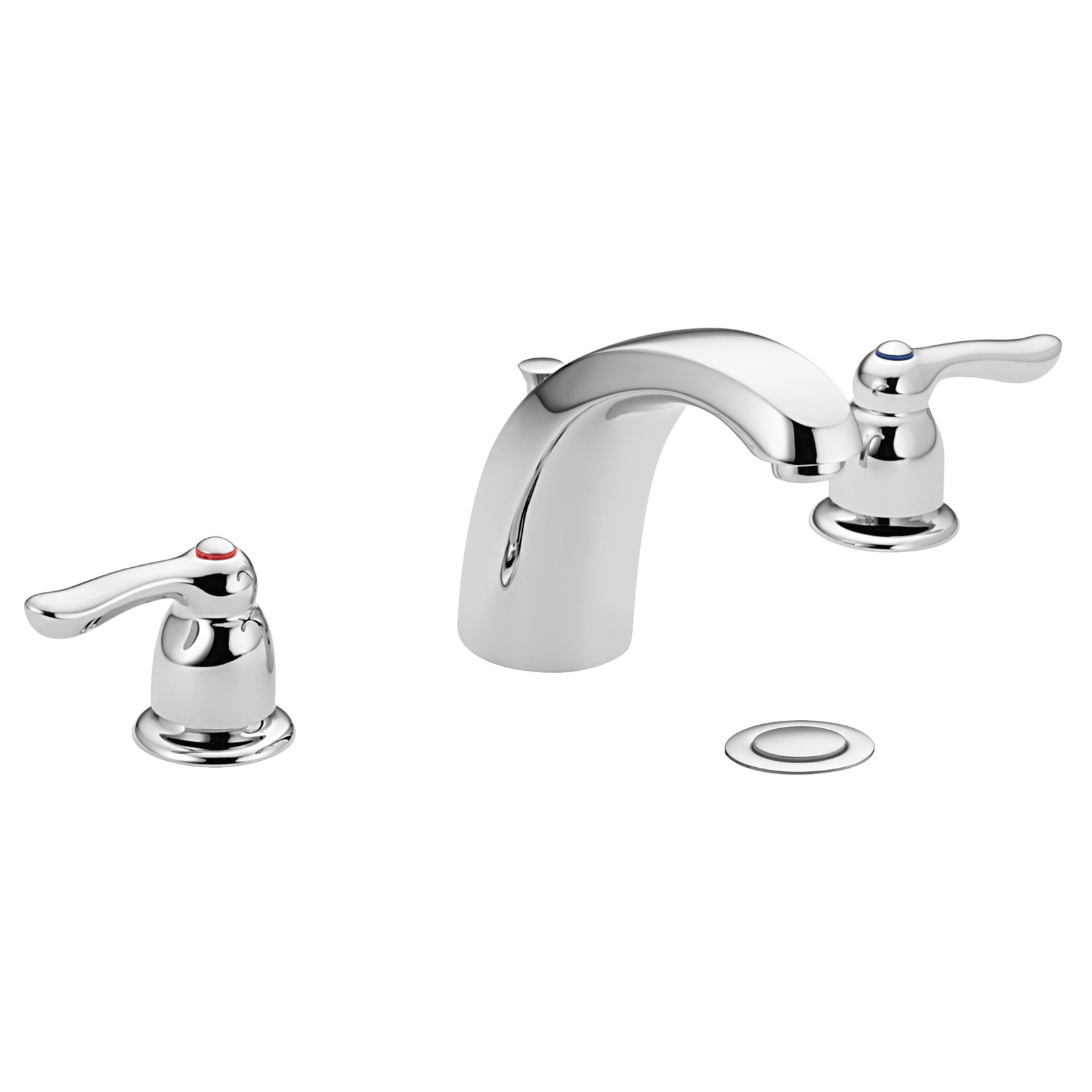 Moen Chateau 4945 Chrome Two Handle Low Arc Bathroom Faucet New